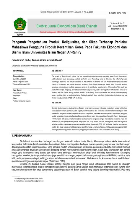 jipsya|Analisis Pengaruh Pengetahuan Produk dan Religiusitas。